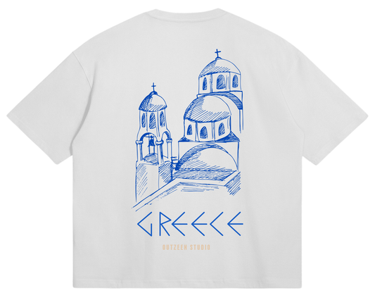 Greece Heritage Tee in White