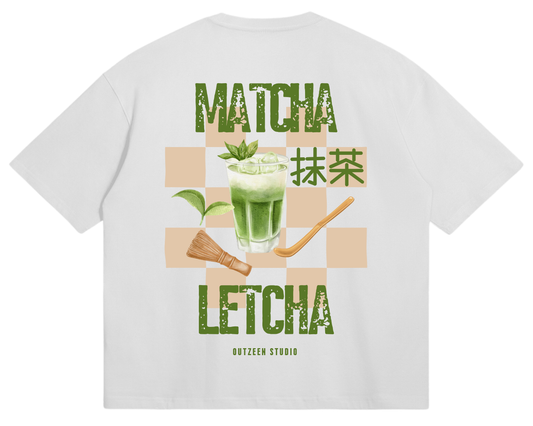 Matcha Letcha Tee in White