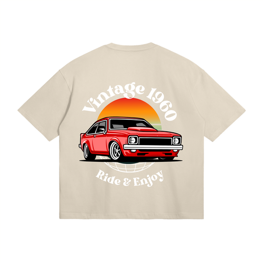 VINTAGE 1960 TEE IN CAMEL