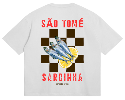 SÃO TOMÉ SARDINHA TEE IN WHITE