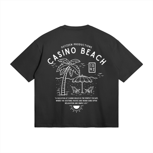 CASINO BEACH TEE IN BLACK